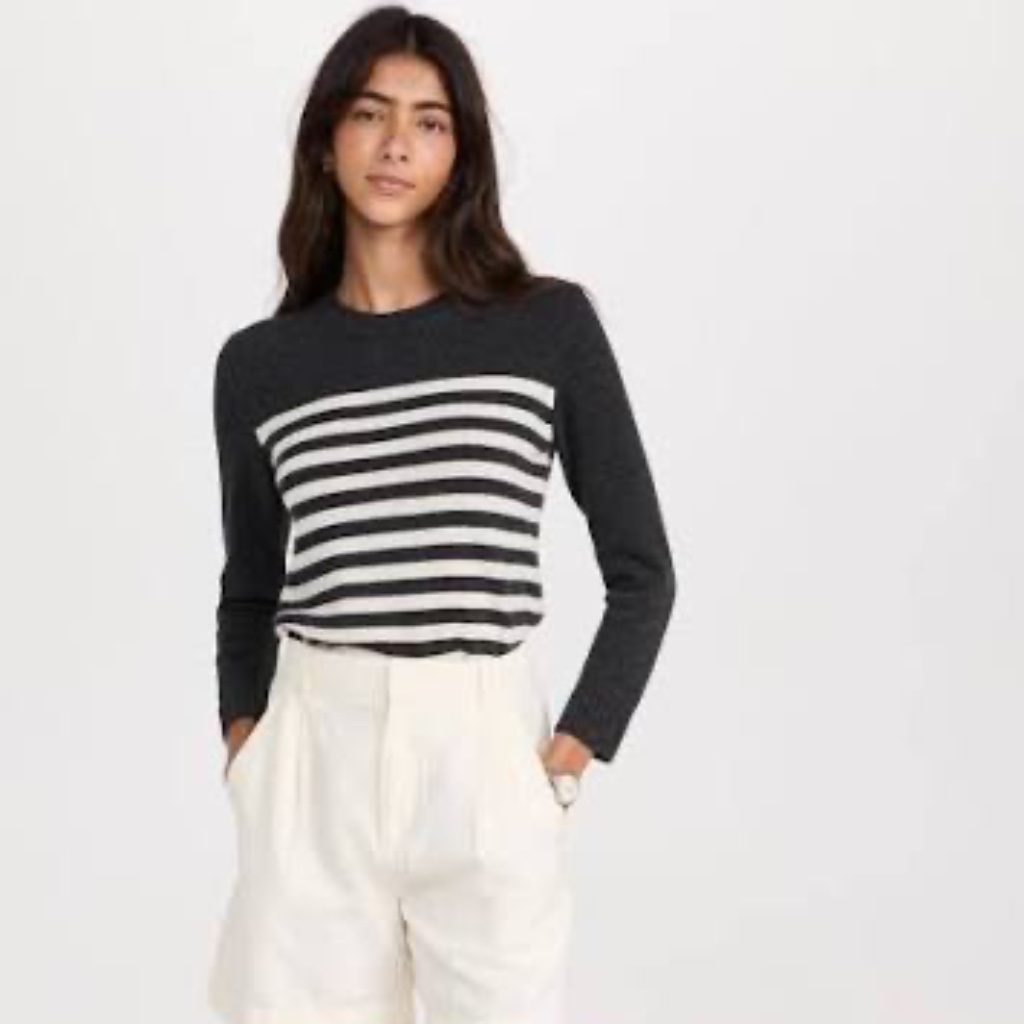 Theory Shrunken Wool-Blend Crew Sweater